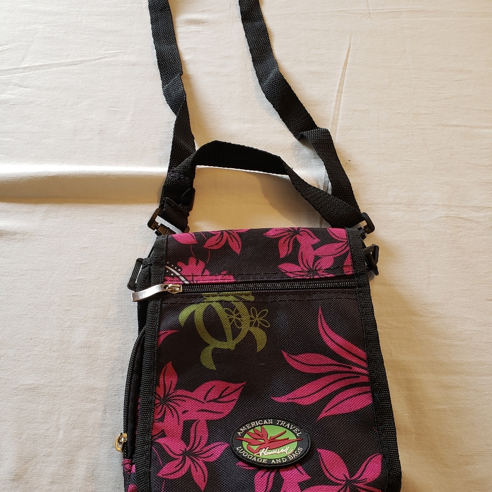 Tropical print purse